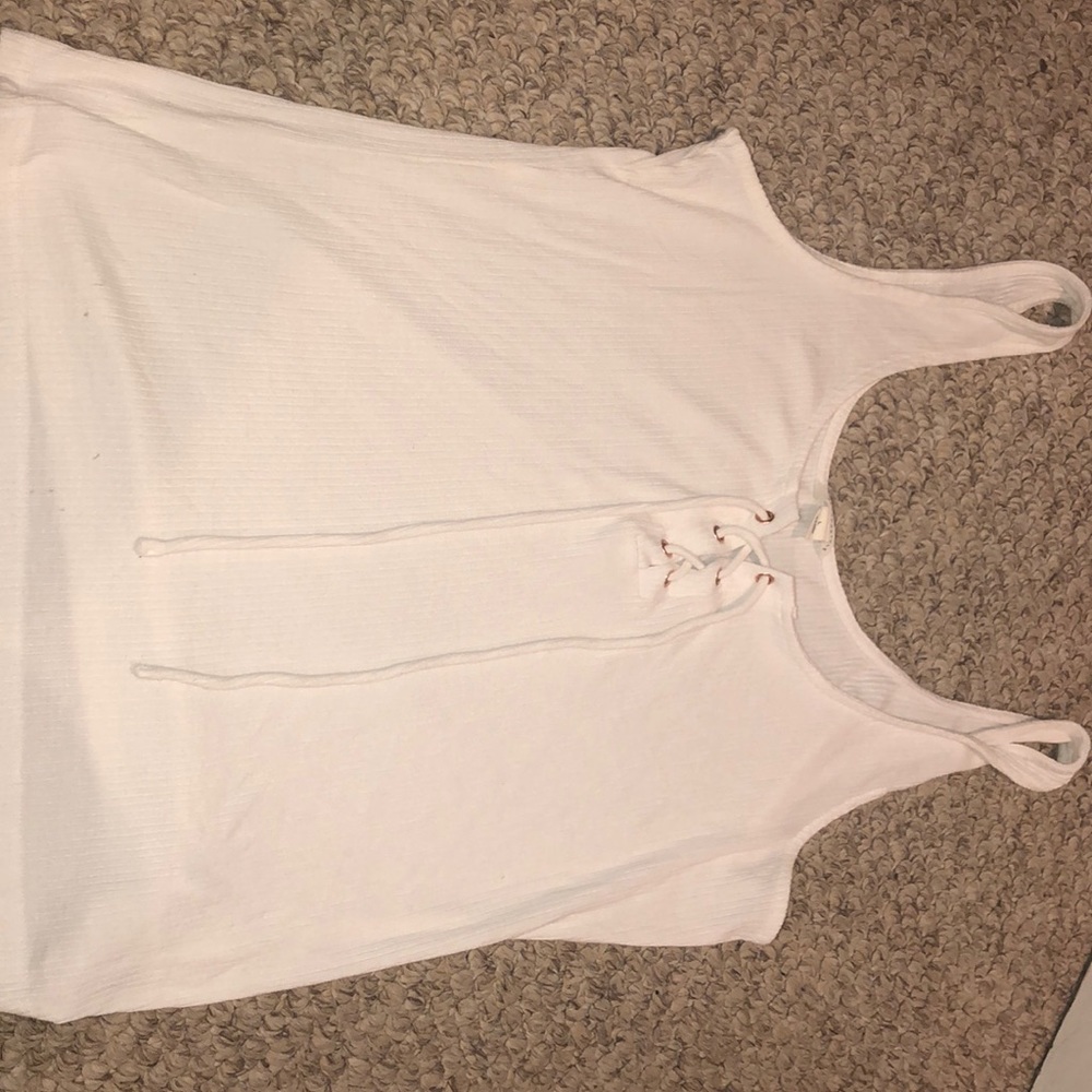 white tank top